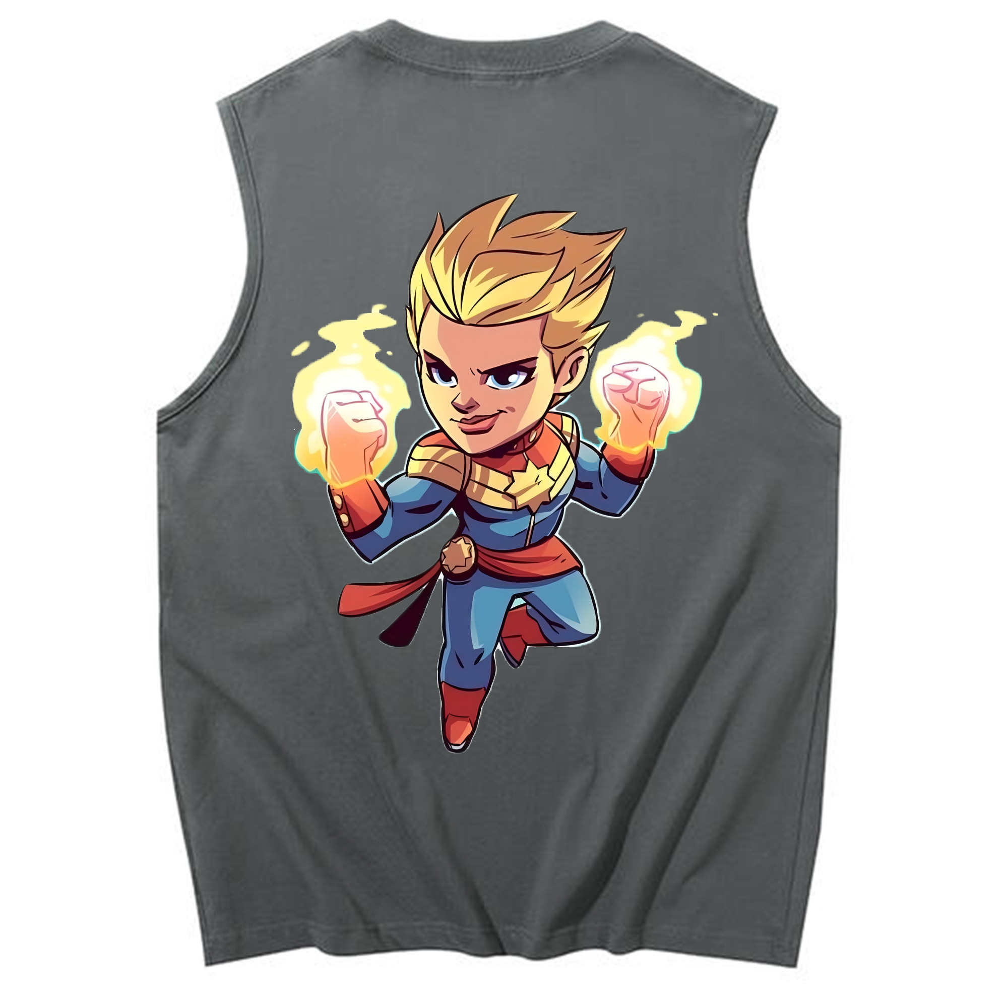 （画像用） アベンジャーズ The Avengers コットン100％タンクトップ（背面プリント）